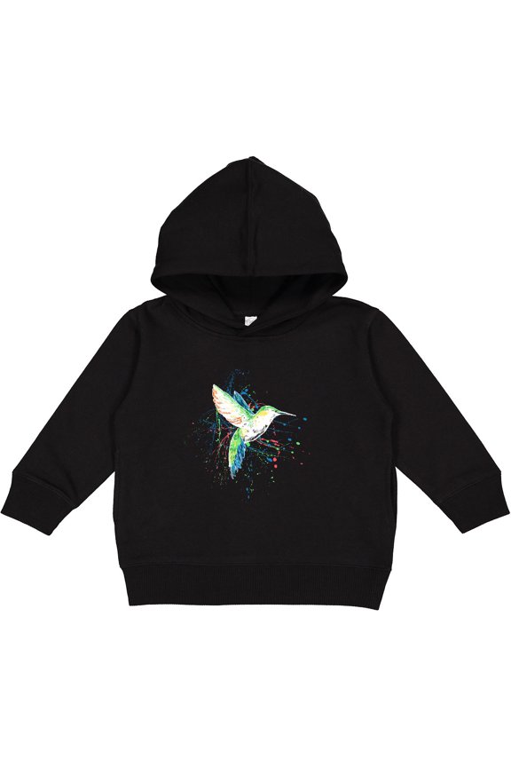 Hummingbird Paint Splatter Toddler Hoodie