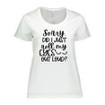 thumbnail image 1 of Inktastic Humor Sorry Did I Just Roll My Eyes out Loud Women's Plus Size T-Shirt, 1 of 5