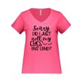 thumbnail image 1 of Inktastic Humor Sorry Did I Just Roll My Eyes out Loud Women's Plus Size V-Neck T-Shirt, 1 of 4