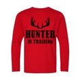 thumbnail image 1 of Inktastic Hunter in Training Long Sleeve Youth T-Shirt, 1 of 5