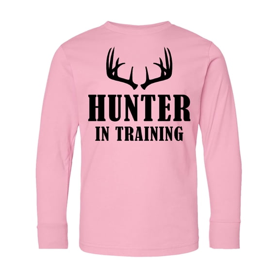 Inktastic Hunter in Training Long Sleeve Youth T-Shirt