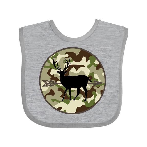 Inktastic Hunting Camouflage Deer Boys Baby Bib