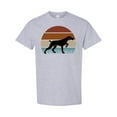 thumbnail image 1 of Inktastic Hunting Dog Retro Sunset T-Shirt, 1 of 5