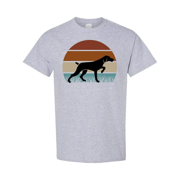 Inktastic Hunting Dog Retro Sunset T-Shirt
