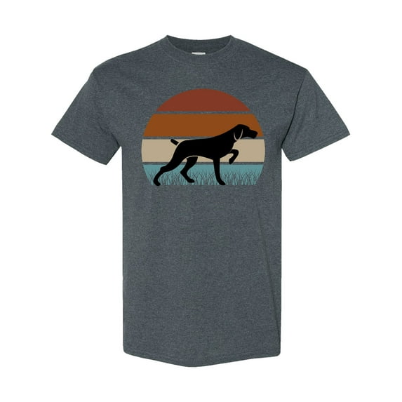 Inktastic Hunting Dog Retro Sunset T-Shirt