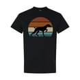 thumbnail image 1 of Inktastic Hunting Dog Retro Sunset T-Shirt, 1 of 5