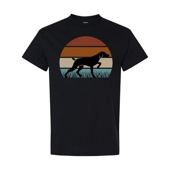 Inktastic Hunting Dog Retro Sunset T-Shirt