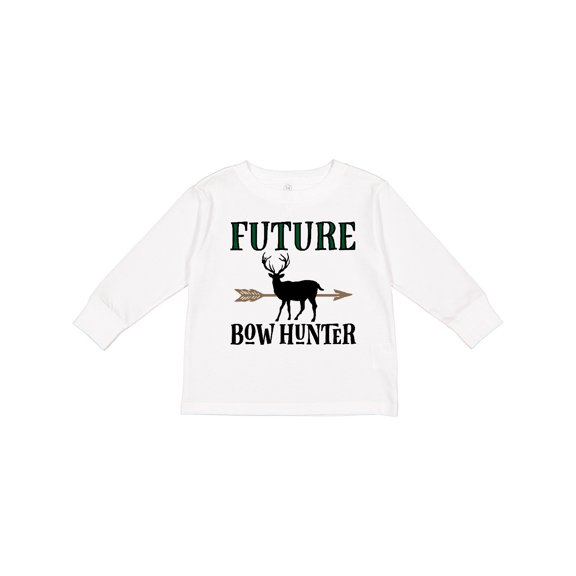 Inktastic Hunting Future Bow Hunter Boys Long Sleeve Toddler T-Shirt