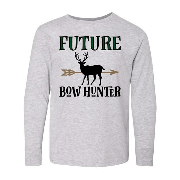Inktastic Hunting Future Bow Hunter Long Sleeve Youth T-Shirt