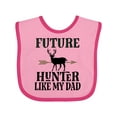 thumbnail image 1 of Inktastic Hunting Future Hunter Like Dad Boys or Girls Baby Bib, 1 of 4