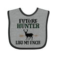 thumbnail image 1 of Inktastic Hunting Future Hunter Like Uncle Boys or Girls Baby Bib, 1 of 4