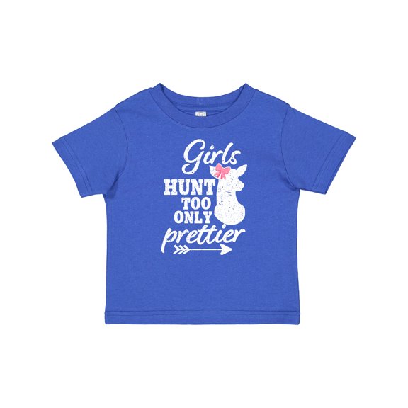 Inktastic Hunting Girls Hunt Too Only Prettier with Doe and Arrow Girls Baby T-Shirt