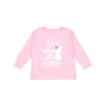 thumbnail image 1 of Inktastic Hunting Girls Hunt Too Only Prettier with Doe and Arrow Girls Long Sleeve Toddler T-Shirt, 1 of 5