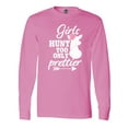 thumbnail image 1 of Inktastic Hunting Girls Hunt Too Only Prettier with Doe and Arrow Long Sleeve T-Shirt, 1 of 5
