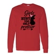thumbnail image 1 of Inktastic Hunting Girls Hunt Too Only Prettier with Doe and Arrow Long Sleeve T-Shirt, 1 of 5