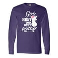 thumbnail image 1 of Inktastic Hunting Girls Hunt Too Only Prettier with Doe and Arrow Long Sleeve T-Shirt, 1 of 5