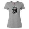 thumbnail image 1 of Inktastic Hunting Girls Hunt Too Only Prettier with Doe and Arrow Women's T-Shirt, 1 of 5