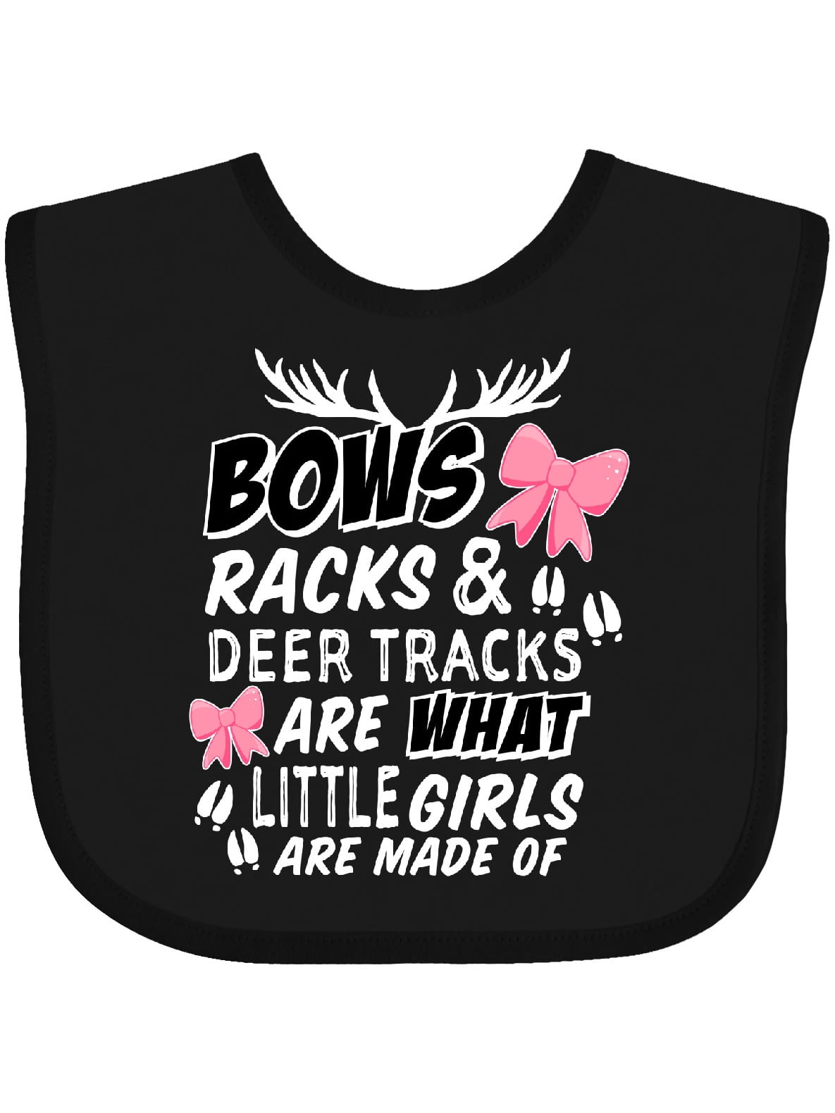 Inktastic Hunting Season Bows Racks & Deer Gift Baby Girl Bib