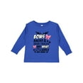 thumbnail image 1 of Inktastic Hunting Season Bows Racks & Deer Tracks Girls Long Sleeve Toddler T-Shirt, 1 of 5