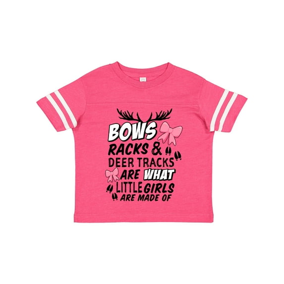 Inktastic Hunting Season Bows Racks & Deer Tracks Girls Toddler T-Shirt