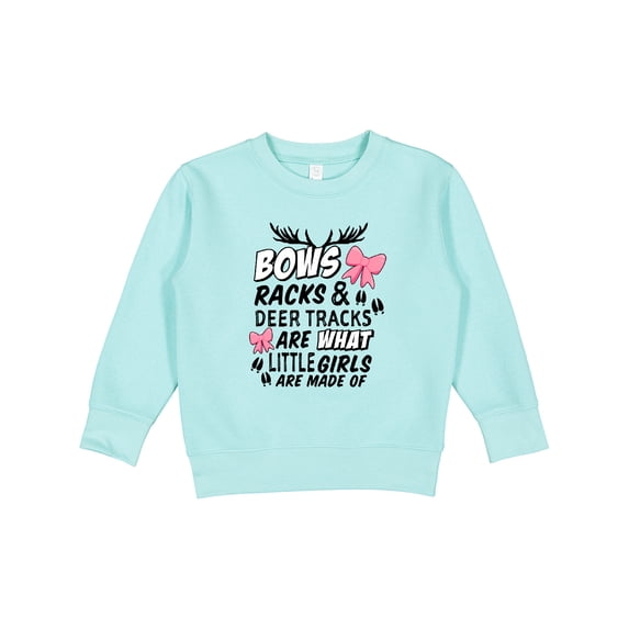 Inktastic Hunting Season Bows Racks & Deer Tracks Toddler Sweatshirt