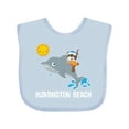 thumbnail image 1 of Inktastic Huntington Beach California Boys or Girls Baby Bib, 1 of 4