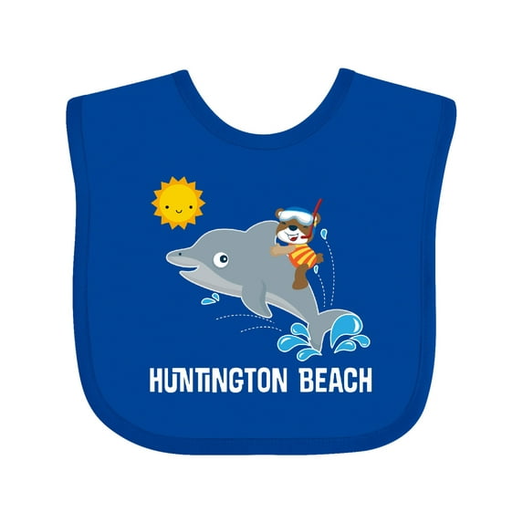 Inktastic Huntington Beach California Boys or Girls Baby Bib