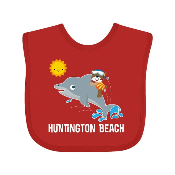 Inktastic Huntington Beach California Boys or Girls Baby Bib