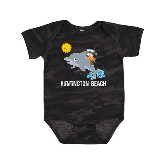 Inktastic Huntington Beach California Boys or Girls Baby Bodysuit