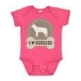 thumbnail image 1 of Inktastic Husky Dog I Love Huskies Boys or Girls Baby Bodysuit, 1 of 5