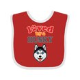 thumbnail image 1 of Inktastic Husky Dog Lover Boys or Girls Baby Bib, 1 of 4