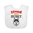 thumbnail image 1 of Inktastic Husky Dog Lover Boys or Girls Baby Bib, 1 of 4