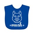 thumbnail image 1 of Inktastic Husky Sled Dog Mush Boys or Girls Baby Bib, 1 of 4