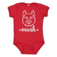 thumbnail image 1 of Inktastic Husky Sled Dog Mush Boys or Girls Baby Bodysuit, 1 of 5