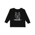 thumbnail image 1 of Inktastic Husky Sled Dog Mush Boys or Girls Long Sleeve Toddler T-Shirt, 1 of 5