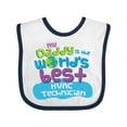 thumbnail image 1 of Inktastic Hvac Technician Daddy Boys or Girls Baby Bib, 1 of 4