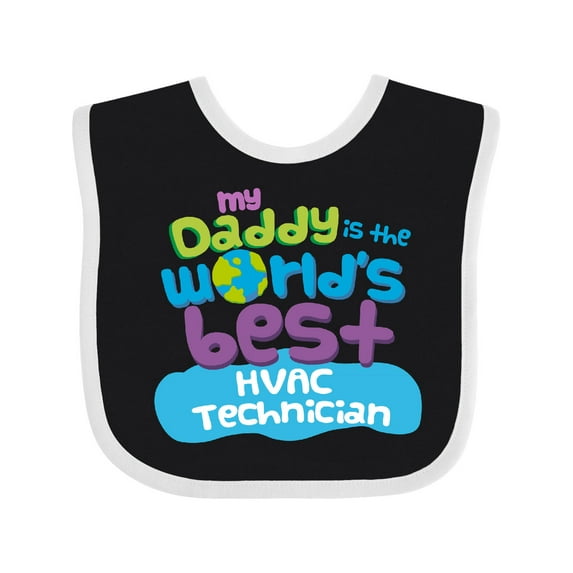 Inktastic Hvac Technician Daddy Boys or Girls Baby Bib