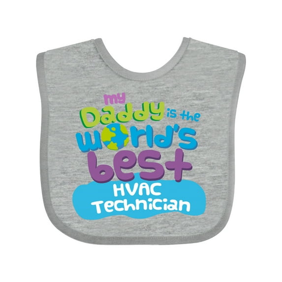 Inktastic Hvac Technician Daddy Boys or Girls Baby Bib