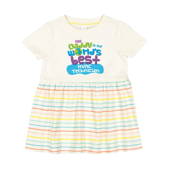Inktastic Hvac Technician Daddy Girls Baby Dress
