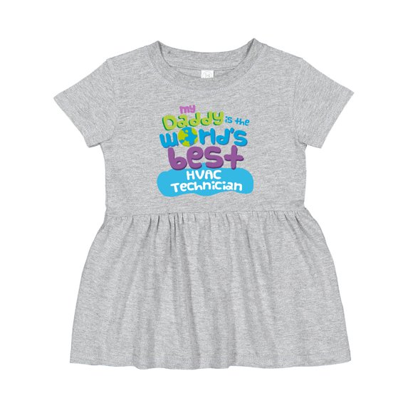 Inktastic Hvac Technician Daddy Girls Baby Dress