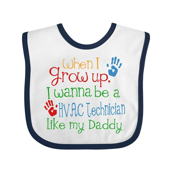 Inktastic Hvac Technician Like Daddy Boys or Girls Baby Bib