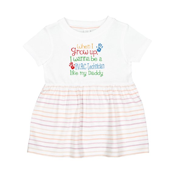 Inktastic Hvac Technician Like Daddy Girls Baby Dress