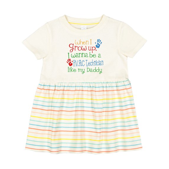 Inktastic Hvac Technician Like Daddy Girls Baby Dress