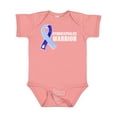 thumbnail image 1 of Inktastic Hydrocephalus Warrior with Light and Dark Blue Ribbon Boys or Girls Baby Bodysuit, 1 of 5