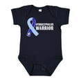 thumbnail image 1 of Inktastic Hydrocephalus Warrior with Light and Dark Blue Ribbon Boys or Girls Baby Bodysuit, 1 of 5