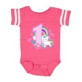 thumbnail image 1 of Inktastic I Am 1 Year Old with Unicorn and Hearts Girls Baby Bodysuit, 1 of 5