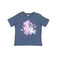 thumbnail image 1 of Inktastic I Am 1 Year Old with Unicorn and Hearts Girls Baby T-Shirt, 1 of 5