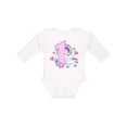 thumbnail image 1 of Inktastic I Am 1 Year Old with Unicorn and Hearts Girls Long Sleeve Baby Bodysuit, 1 of 5