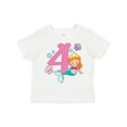 thumbnail image 1 of Inktastic I Am 4 Years Old Birthday with Mermaid Girls Toddler T-Shirt, 1 of 5
