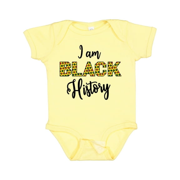 Inktastic I Am Black History Boys or Girls Baby Bodysuit